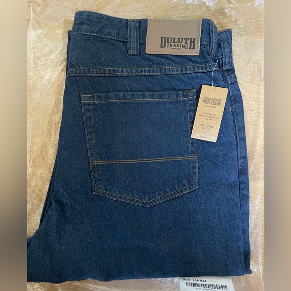 Duluth Men’s Jeans size 36x34 NWT - Picture 1 of 2